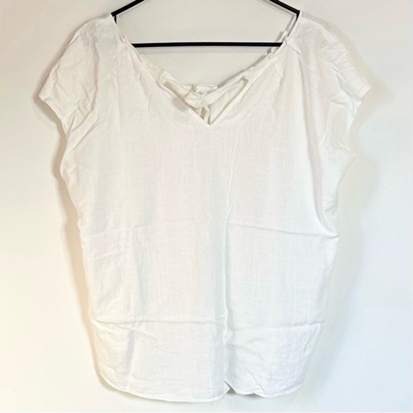 LC Lauren Conrad Off White Blouse - XXL - Picture 4 of 4